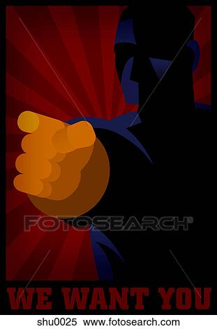 A man pointing out his finger View Large Illustration Stock Illustration - A man pointing out his finger. Fotosearch