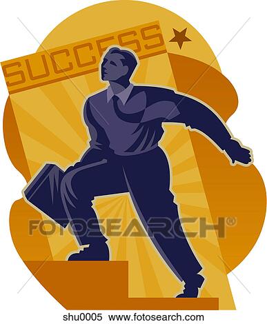 Drawing of a successful businessman View Large Illustration Stock Illustration - Drawing of a successful businessman. Fotosearch