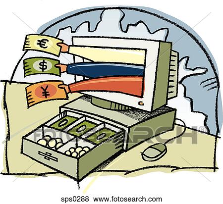 A graphic representation of foreign exchange View Large Illustration Stock Illustration - A graphic representation of foreign exchange. Fotosearch