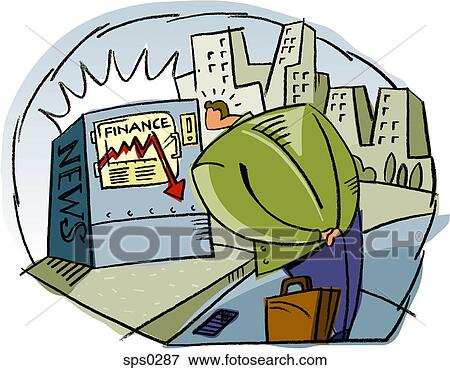 A man looking at a newspaper box View Large Illustration Stock Illustration - A man looking at a newspaper box. Fotosearch