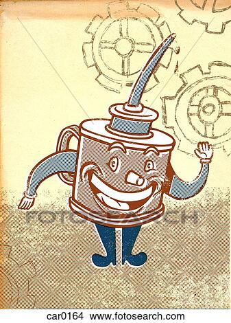 A personified can of oil View Large Illustration Stock Illustration - A personified can of oil. Fotosearch