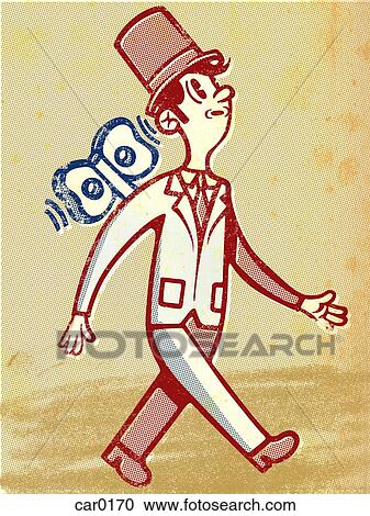 Drawing of a businessman as windup toy View Large Illustration Clipart - Drawing of a businessman as windup toy. Fotosearch