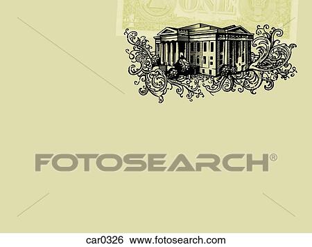 A big bank building on yellow background View Large Illustration Stock Illustration - A big bank building on yellow background. Fotosearch
