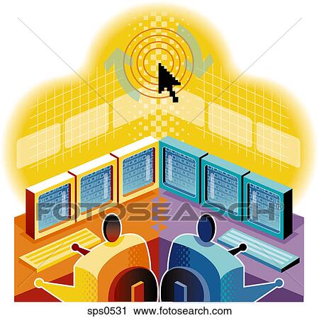 Business partner working together View Large Illustration Clip Art - Business partner working together. Fotosearch