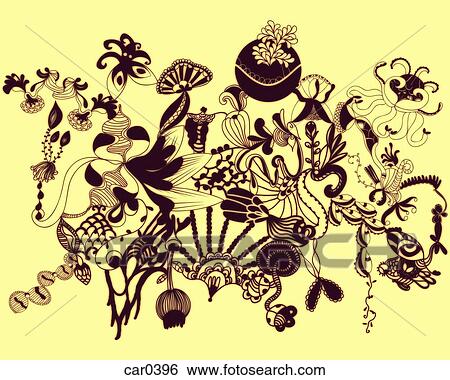 Yellow abstract organic shapes and patterns View Large Illustration Stock Illustration - Yellow abstract organic shapes and patterns. Fotosearch