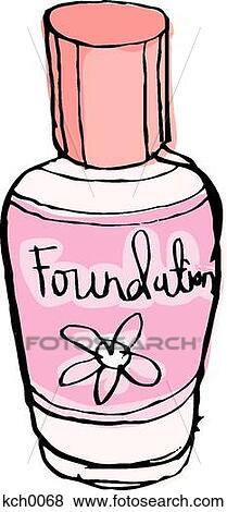 Stock Illustration - A bottle of foundation. Fotosearch
