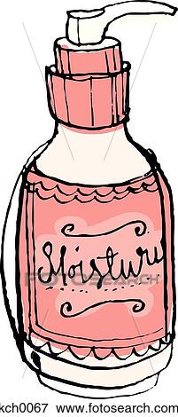 A bottle of moisturizer View Large Illustration Stock Illustration - A bottle of moisturizer. Fotosearch