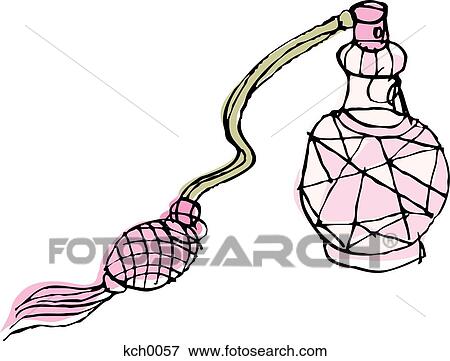 Stock Illustration - A bottle of perfume. Fotosearch