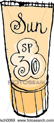 Stock Illustration - Sunblock. Fotosearch