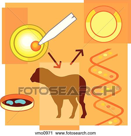 Montage illustration about genetic testing containing a sheep, cloning, DNA research and DNA View Large Illustration Clip Art - Montage illustration about genetic testing containing a sheep, cloning, DNA research and DNA. Fotosearch
