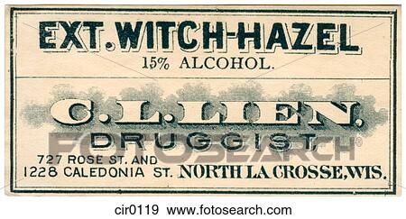 Stock Illustration - A vintage medical label. Fotosearch