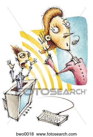 Stock Illustration - An illustration about customer support. Fotosearch