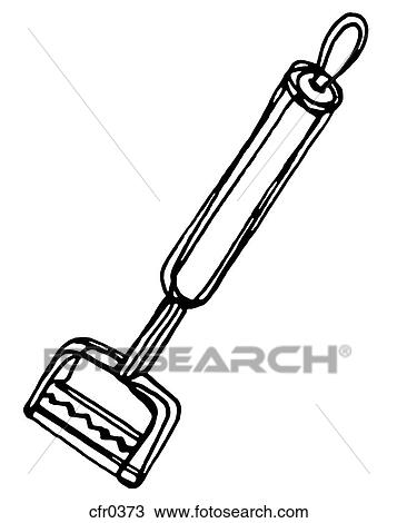 A black and white illustration of a vegetable peeler View Large Illustration Drawing - A black and white illustration of a vegetable peeler. Fotosearch