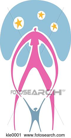 A single mother and her child View Large Illustration Clip Art - A single mother and her child. Fotosearch