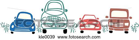 Four different types of cars View Large Illustration Stock Illustration - Four different types of cars. Fotosearch