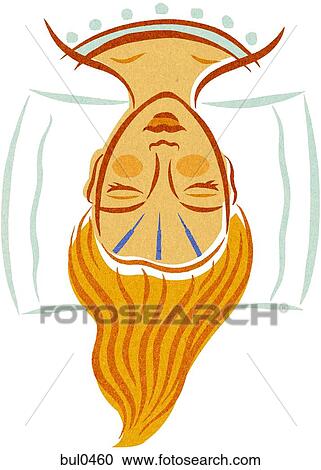 Clipart - A woman receiving acupuncture therapy on her face. Fotosearch