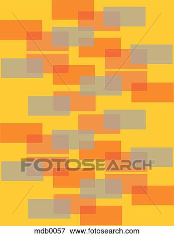 オレンジ そして 灰色 長方形 上に オレンジ背景 イラスト Mdb0057 Fotosearch
