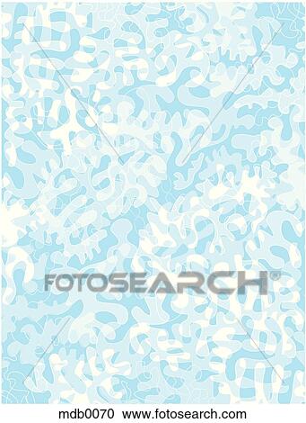 A light blue abstract foliage pattern View Large Illustration Clipart - A light blue abstract foliage pattern. Fotosearch
