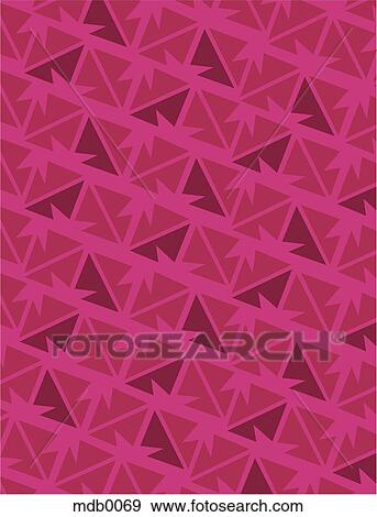 A magenta geometrical retro pattern View Large Illustration Stock Illustration - A magenta geometrical retro pattern. Fotosearch
