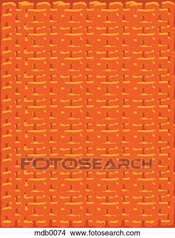 An orange canvas textured pattern View Large Illustration Stock Illustration - An orange canvas textured pattern. Fotosearch
