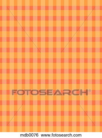 An orange checked pattern illustration View Large Illustration Stock Illustration - An orange checked pattern illustration. Fotosearch