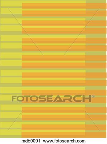 Clip Art - Lime and orange piano key pattern on a green background. Fotosearch