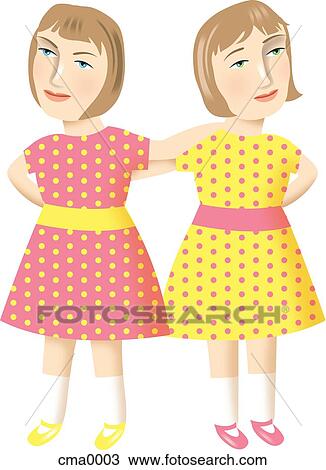 Drawing - Gemini. Fotosearch