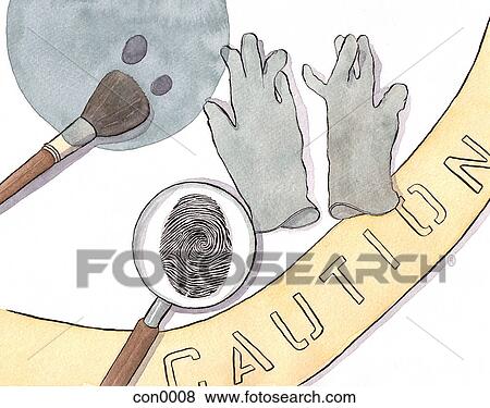 Still life of a forensics tools View Large Illustration Stock Illustration - Still life of a forensics tools. Fotosearch