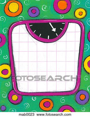 Drawing - A scale. Fotosearch