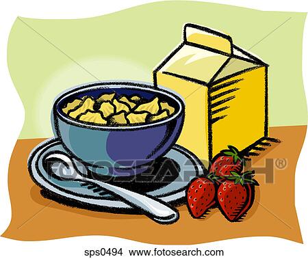 A bowl of cereals View Large Illustration Stock Illustration - A bowl of cereals. Fotosearch
