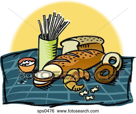 An illustration of grain products View Large Illustration Stock Illustration - An illustration of grain products. Fotosearch