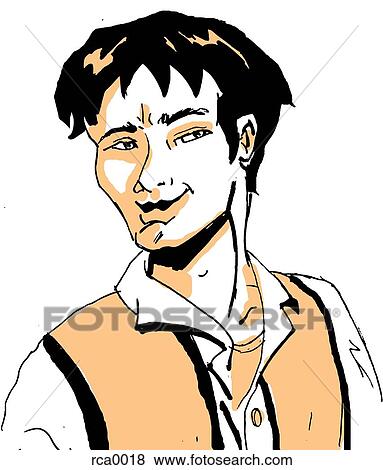 A man with a very smug expression on his face View Large Illustration Stock Illustration - A man with a very smug expression on his face. Fotosearch