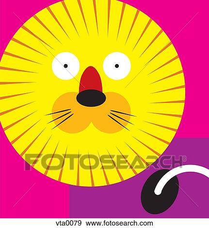 Stock Illustration - A Leo lion. Fotosearch