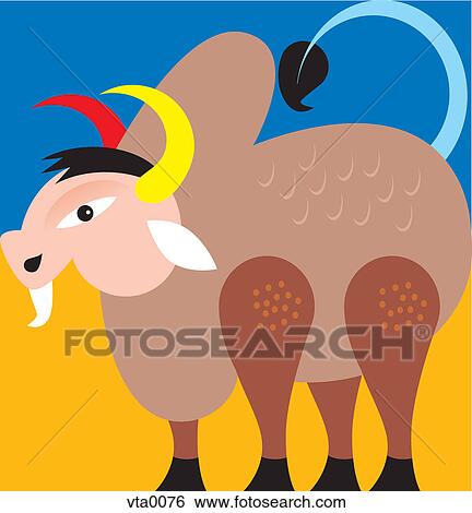 Stock Illustration - A Taurus bull. Fotosearch