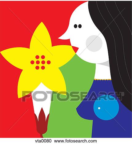A Virgo woman View Large Illustration Clipart - A Virgo woman. Fotosearch