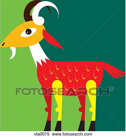 Stock Illustration - An Aries ram. Fotosearch