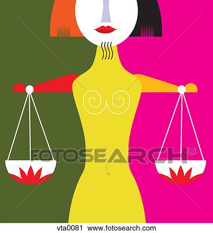 The scales of Libra View Large Illustration Clip Art - The scales of Libra. Fotosearch