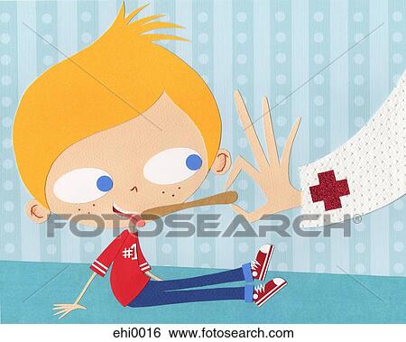A paper cut illustration of a boy having a medical check up View Large Illustration Stock Illustration - A paper cut illustration of a boy having a medical check up. Fotosearch
