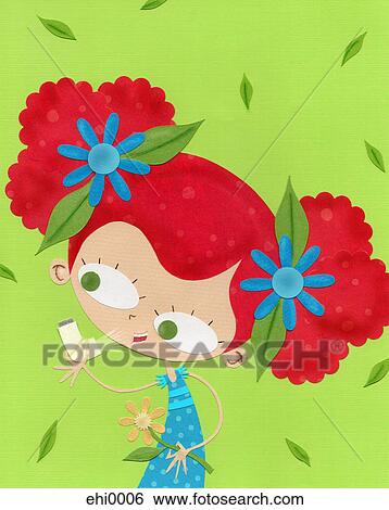 A paper cut illustration of a girl using an asthma inhaler View Large Illustration Stock Illustration - A paper cut illustration of a girl using an asthma inhaler. Fotosearch
