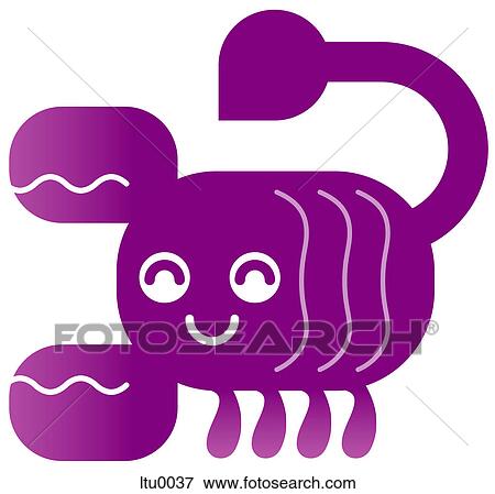 A cute Scorpio scorpion character View Large Illustration Stock Illustration - A cute Scorpio scorpion character. Fotosearch