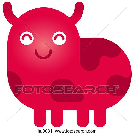 A cute Taurus bull character View Large Illustration Clip Art - A cute Taurus bull character. Fotosearch