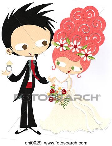 Stock Illustration - Wedding day. Fotosearch