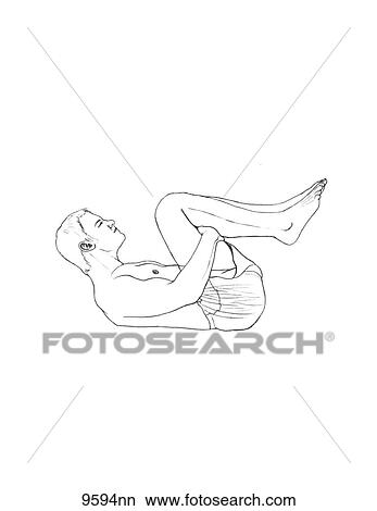 Curling Back Stretch Unlabeled View Large Illustration Stock Illustration - Curling Back Stretch Unlabeled. Fotosearch