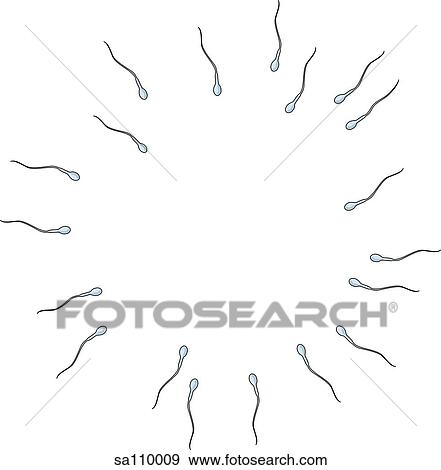 An illustration of sperm (spermatozoon). View Large Illustration Stock Illustration - An illustration of sperm (spermatozoon).. Fotosearch