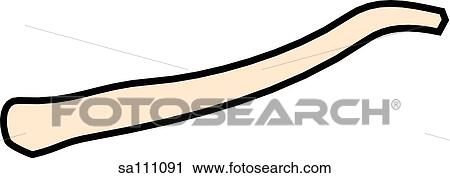 Clip Art - Anterior view of the skeletal anatomy of the body (left clavicle).. Fotosearch