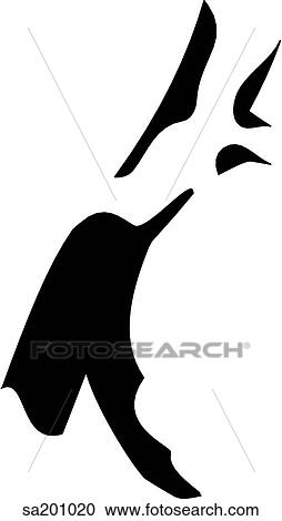 Clipart - Coronary bypass. Blockages of the right coronary artery.. Fotosearch
