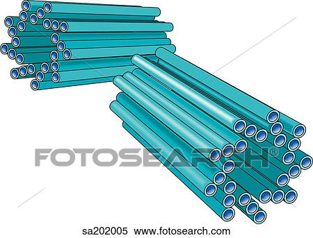 Stock Illustration - Two centrioles at right angles to each other each containing nine pairs of parallel microtubules about a central cavity.. Fotosearch