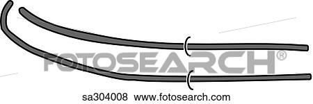 Electrical leads. View Large Illustration Stock Illustration - Electrical leads.. Fotosearch