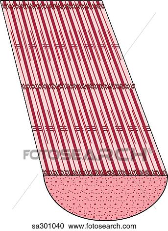 The muscle is contracted. View Large Illustration Clipart - The muscle is contracted.. Fotosearch