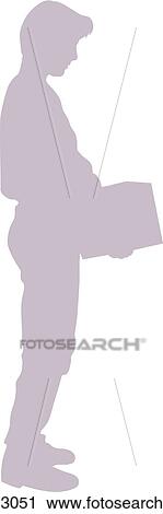Adult male demonstrating improper lifting technique. View Large Illustration Clip Art - Adult male demonstrating improper lifting technique.. Fotosearch